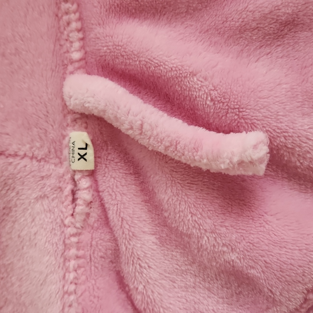 NY Threads Pink   Robe Plush Soft Long Bathrobe Sz XL - Picture 5 of 8